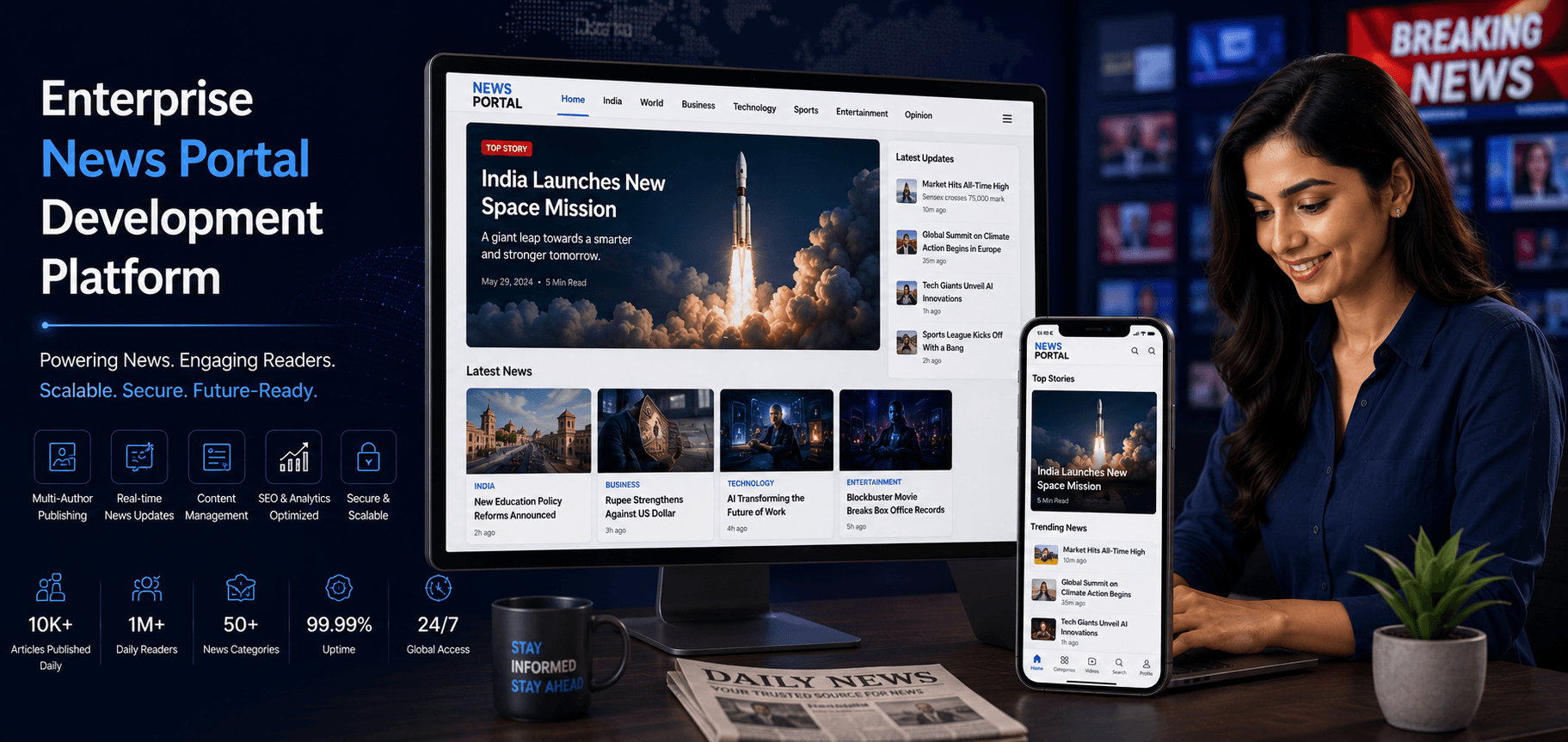 Enterprise News Portal Development Platform